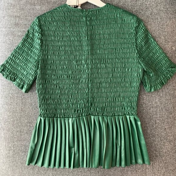 Zara pleather peplum top - Picture 2 of 2